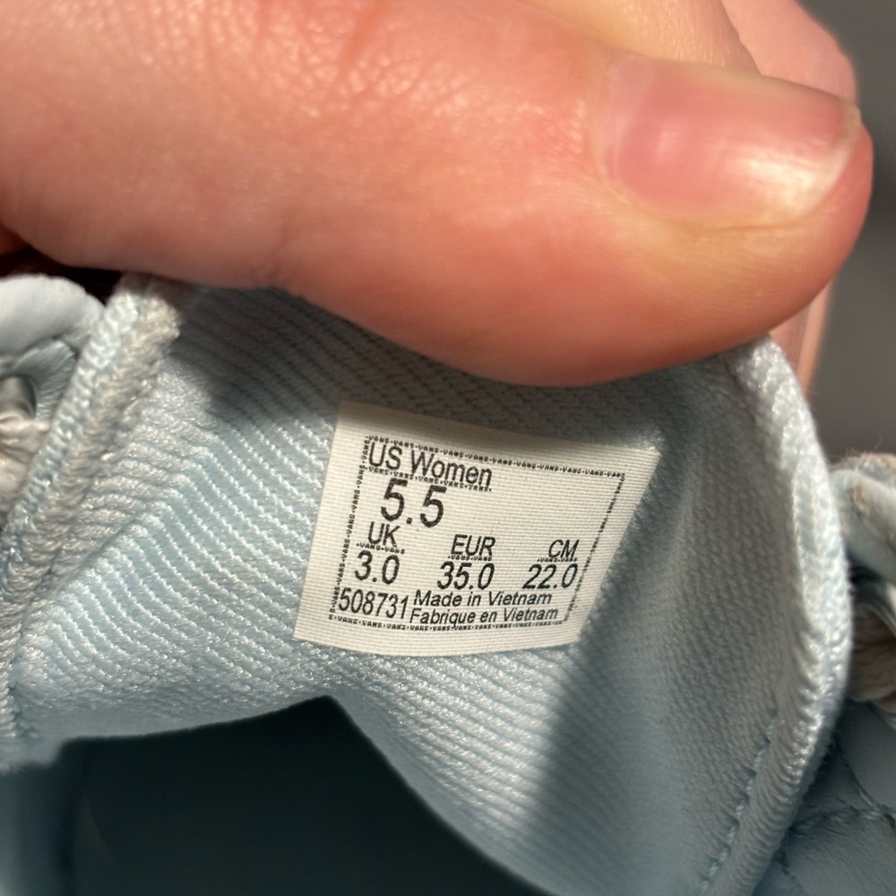 Pastel Blue Low Pro Old Skool Vans - Picture 4 of 4